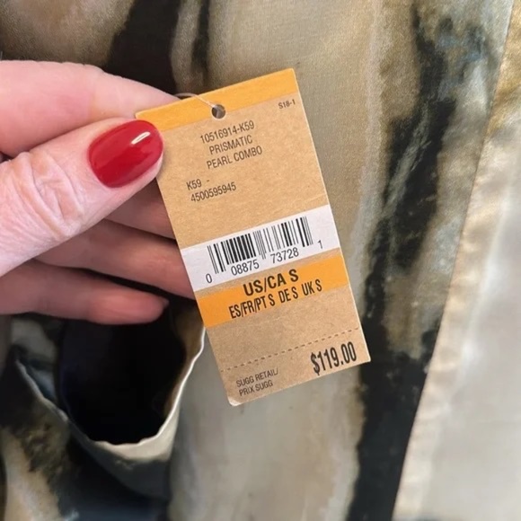 RACHEL Rachel Roy Abstract Print Long Sleeve Dress sz S, NWT - Picture 4 of 10